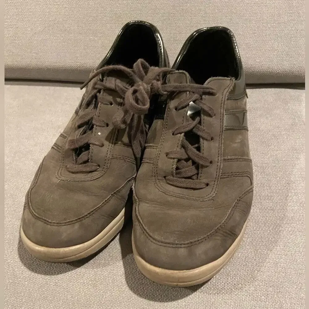 Mephisto Brown Leather Sneakers